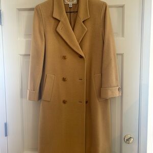 Talbots Camel Double-Breasted Trench Coat